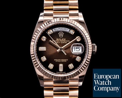 rolex day date brown face|rolex day date diamond bezel.